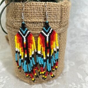 NEW Southwestern Inspired Boho Beaded Earrings